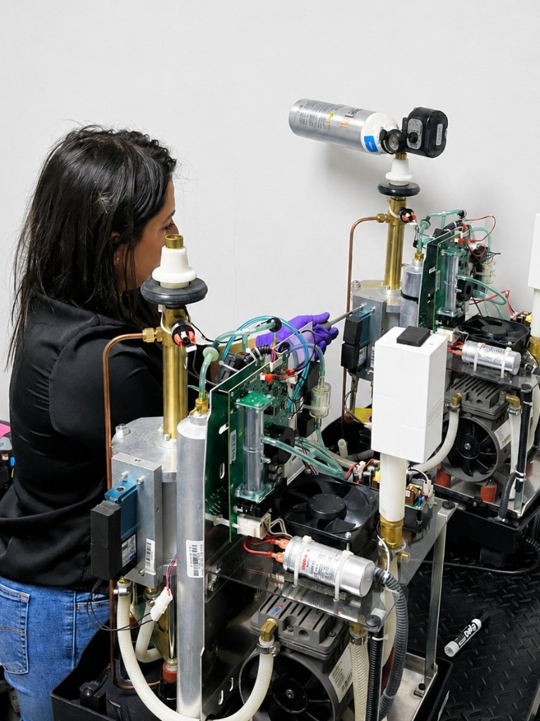 Oxygen concentrator maintenance