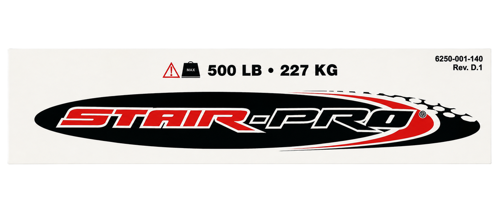 500LB STAIR PRO LABEL