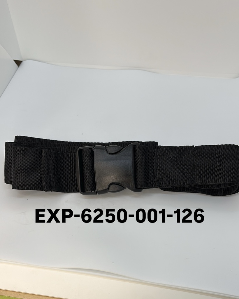 Black Chair Restraint Strap with Buckle – EXP-6250-001-126 / TSR-200-SH – 89 in