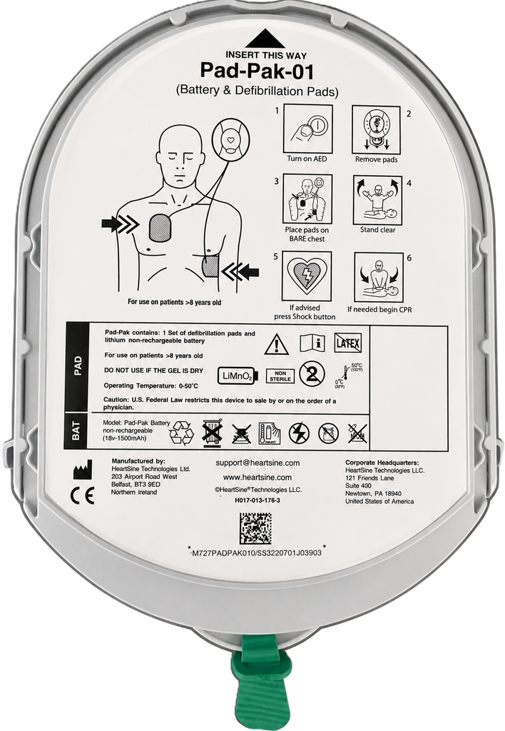 Heartsine Samaritan Électrode Adulte PAD-PAK 01
