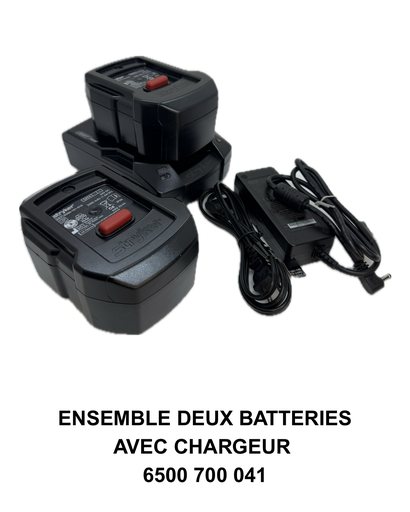 [6500-700-041] ENSEMBLE SMRT 2BATTERIES ET CHARGEUR-120V AC, 