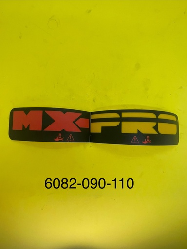 [6082-090-110] MX-PRO SIDE COVER LABEL