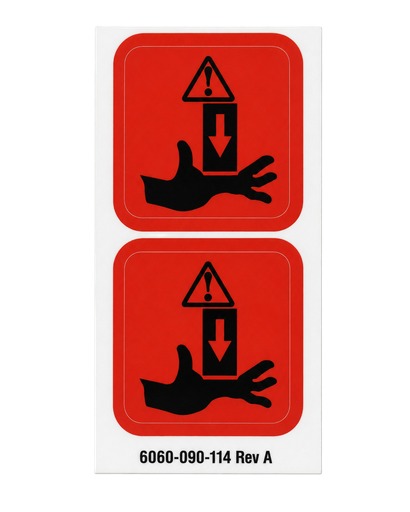 [6060-090-114] LABEL -  KEEP HANDS CLEAR