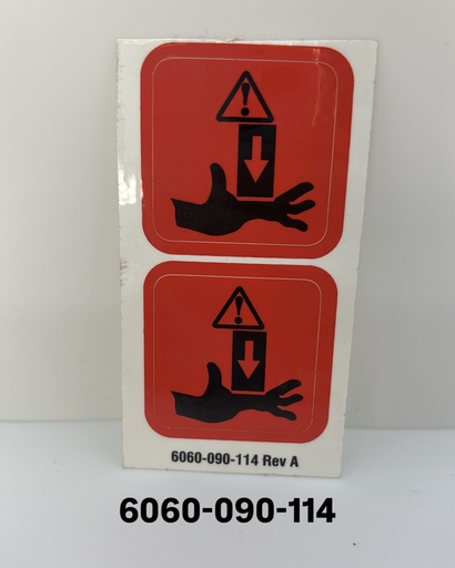 [6060-090-114] LABEL -  KEEP HANDS CLEAR