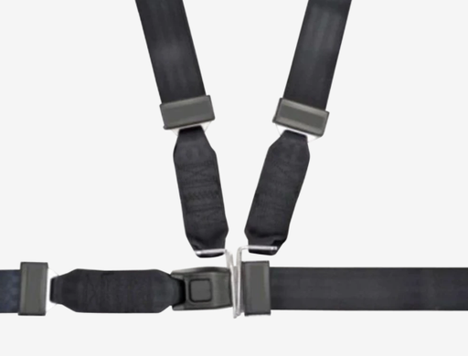 [032-3915N] Courroie et harnais d'épaules pour civière noir MediSecur® – Référence 032-3915N
